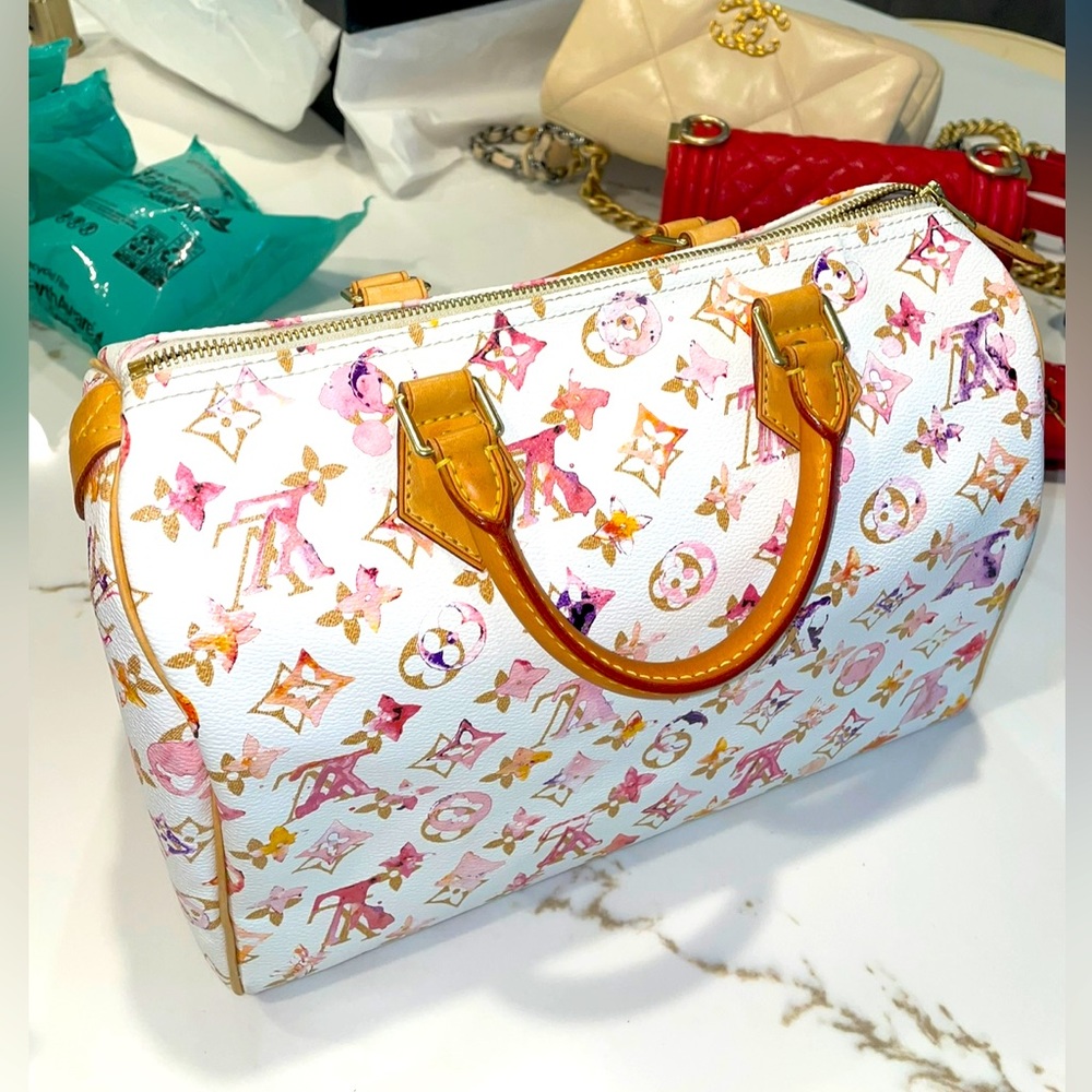 Louis Vuitton Speedy - Watercolor Aquarelle size 30.